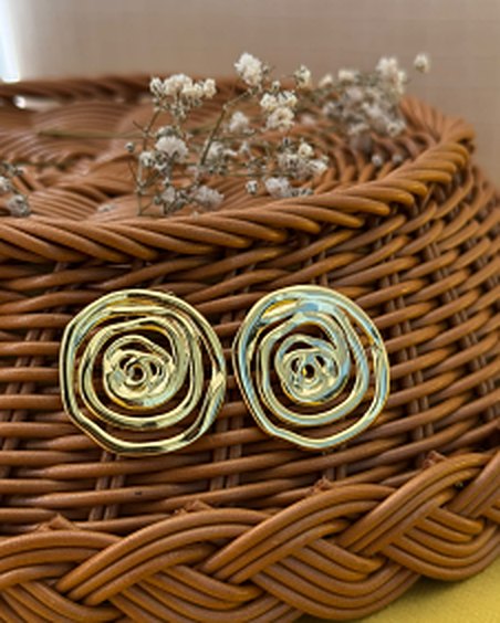 Aretes chunky espiral