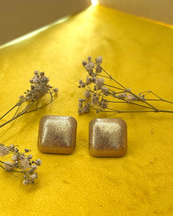 Aretes chunky para fiesta dorados